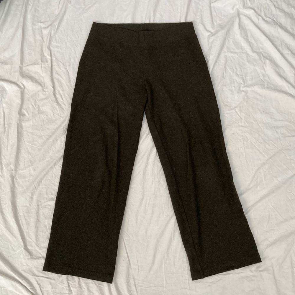 Eileen Fisher wool pants green size S